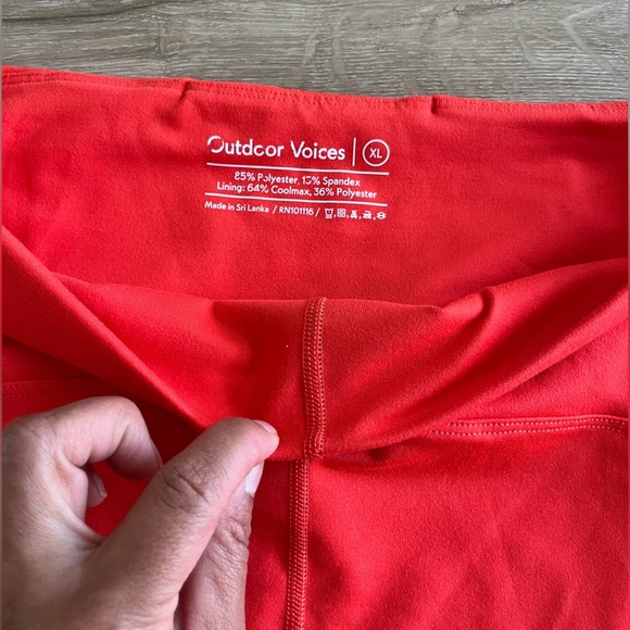Outdoor Voices Flow 7/8 legging Red Orange SZ XL - Picture 3 of 7